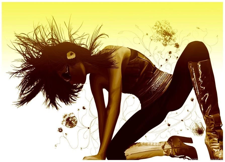 Download Vector Girl Free Best Windows XP VISTA 7 Wallpapers ...