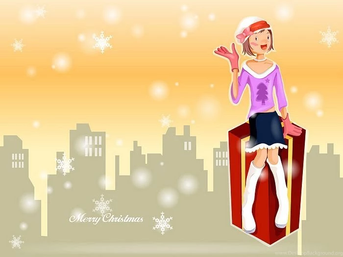 1680*1050 Christmas Girl Pictures Christmas Girl Vector ...