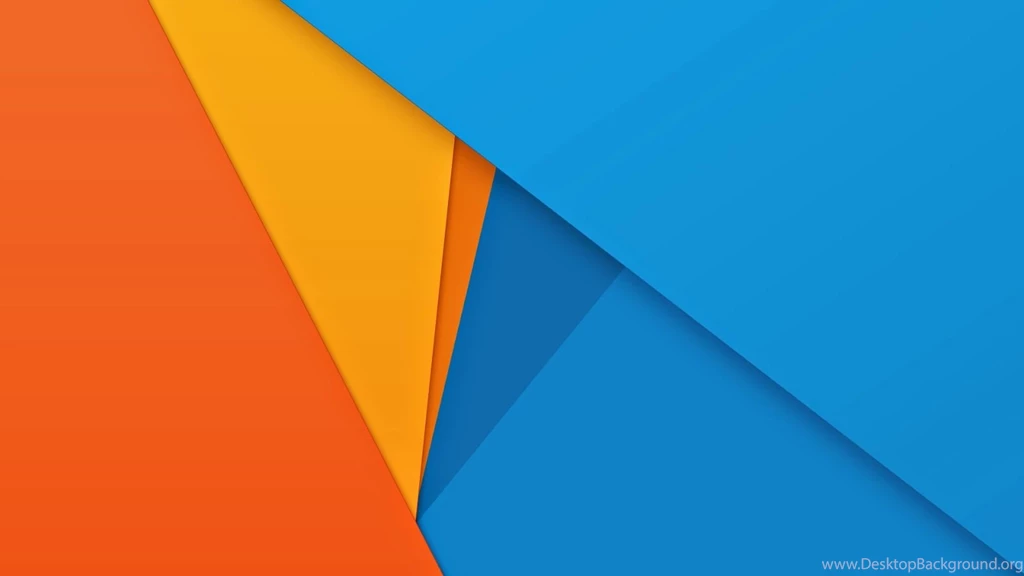 Orange Yellow Blue Material Design Wallpapers H