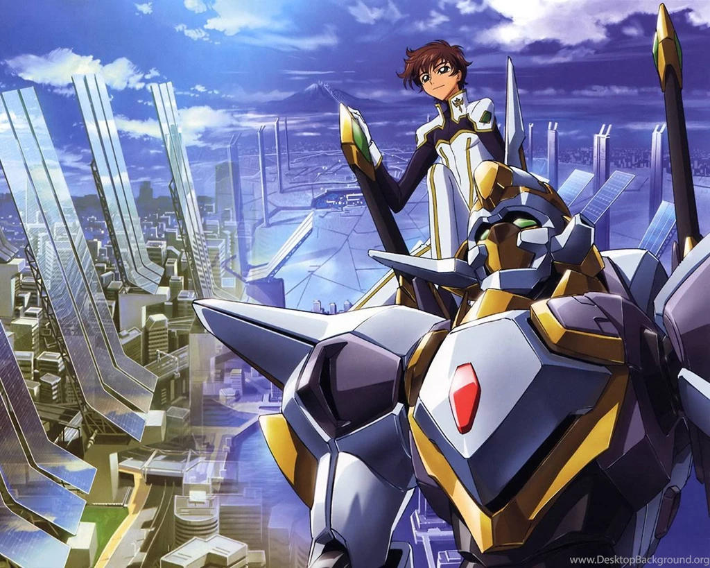 Clouds Robots Code Geass Kururugi Suzaku Brown Hair Anime Anime ...