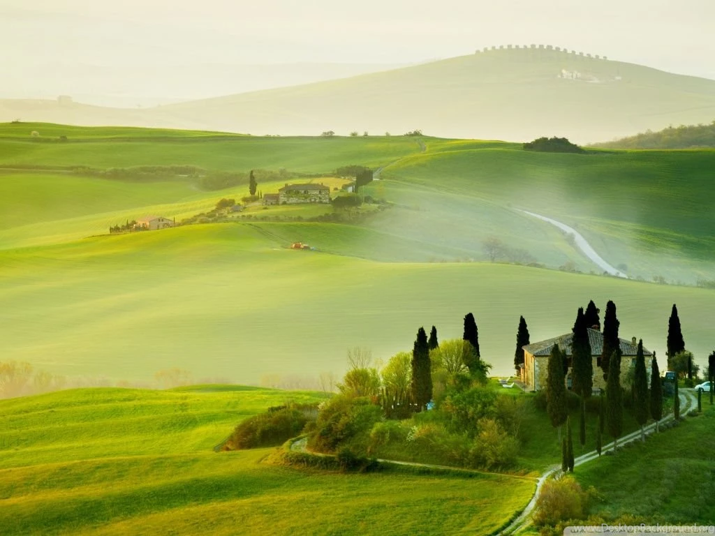 Tuscany Spring Landscape HD Desktop Wallpapers : Fullscreen ...
