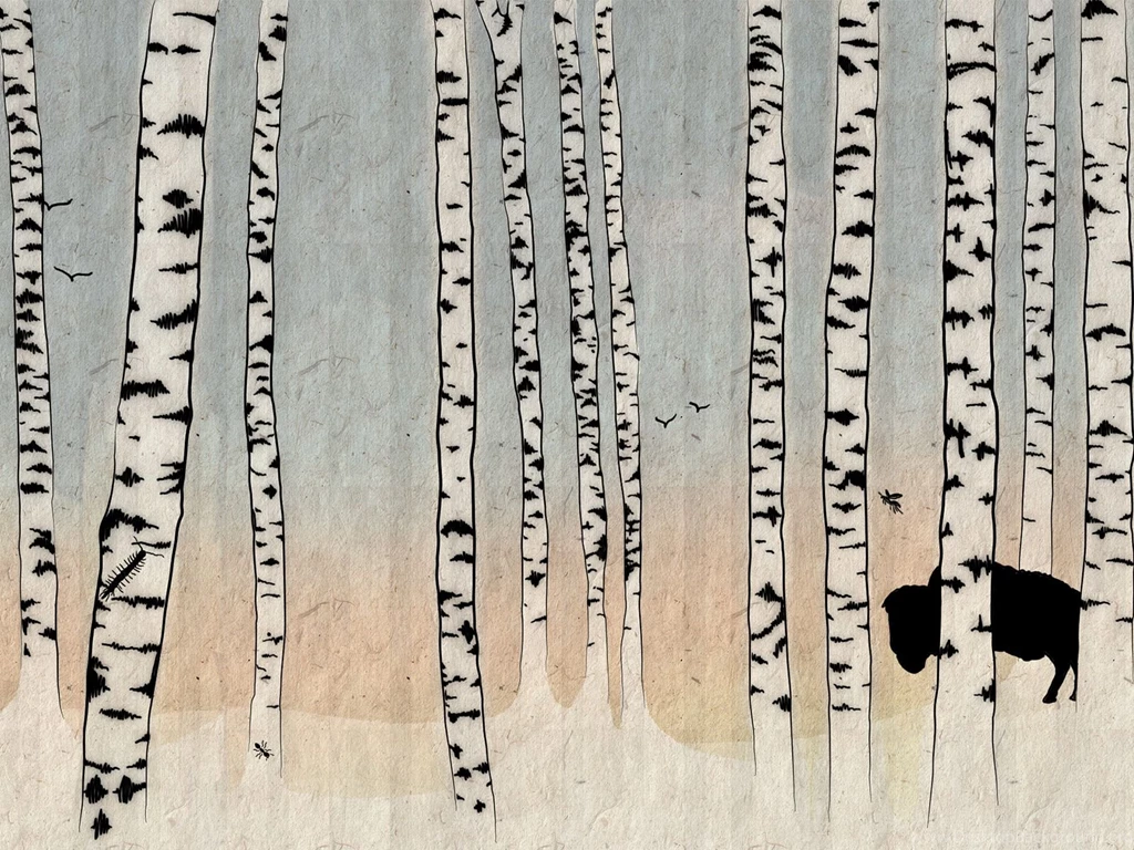 Desktop Wallpapers Calendar March 2013: Birch Spring