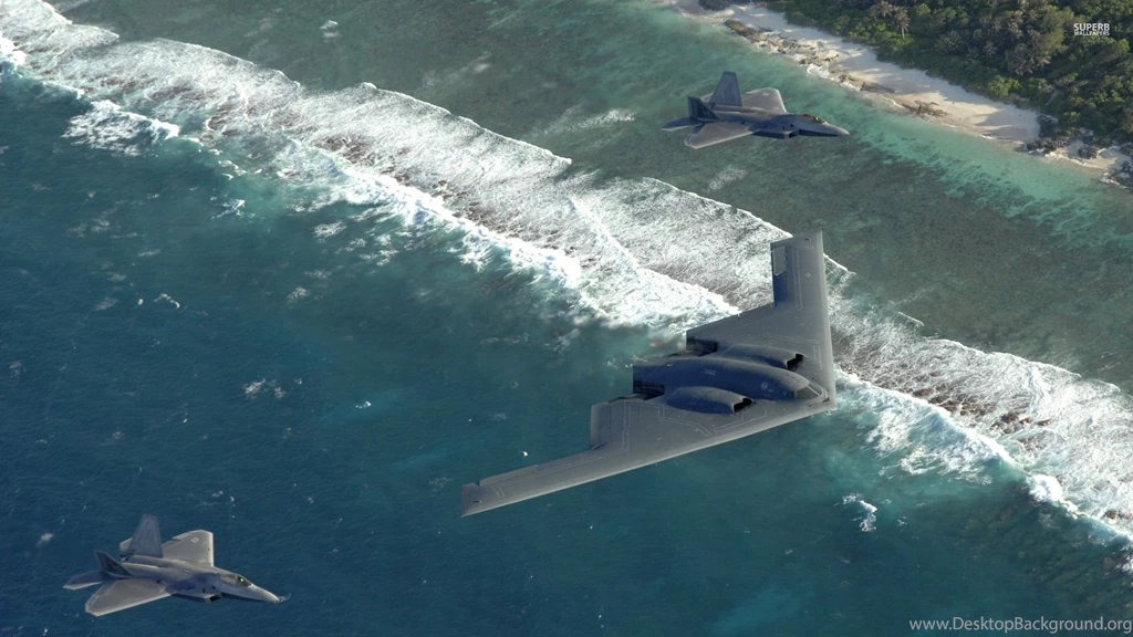 Northrop Grumman B 2 Spirit And Lockheed Martin F 22 Raptor ...