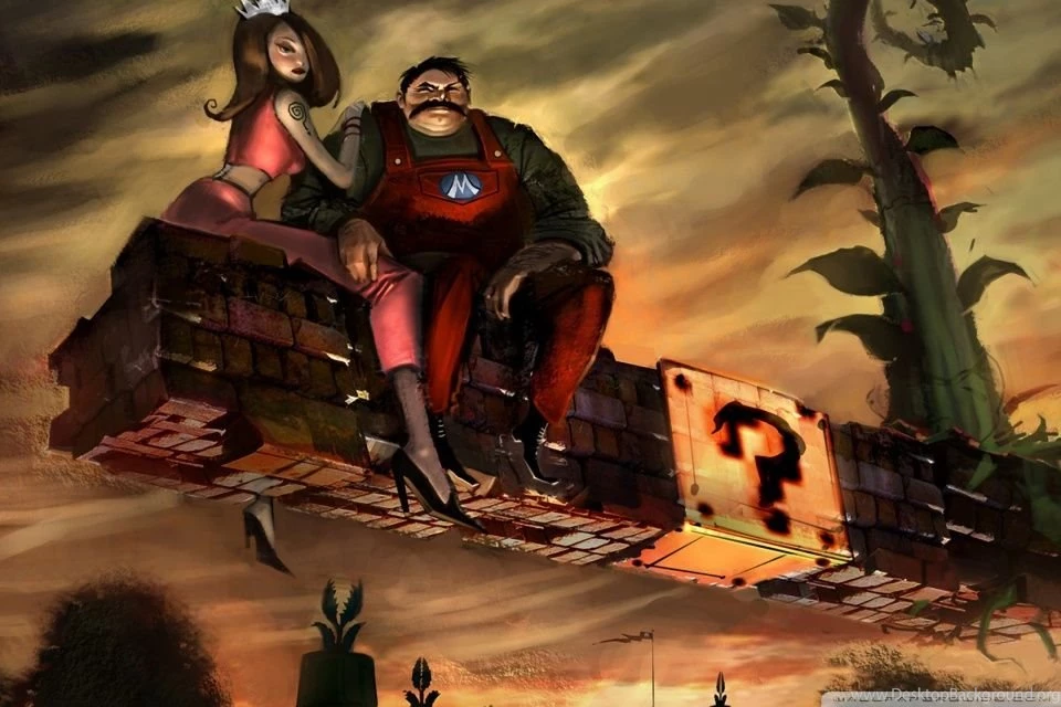 Luigi And Princess Daisy Artwork HD Desktop Wallpapers : Widescreen ...