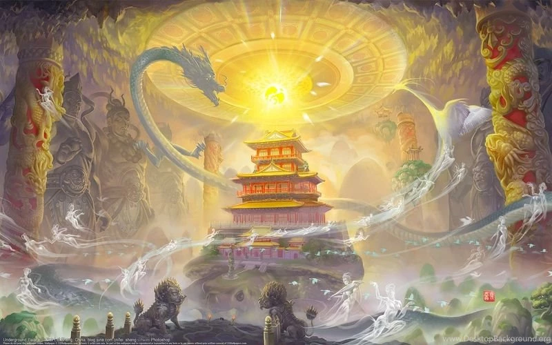 Beauty Butan Guardian Dragon – Abstract Fantasy HD Desktop Wallpapers