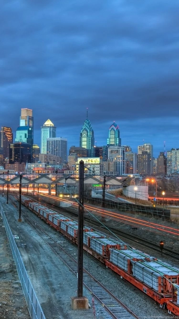 Download Wallpapers 750x1334 Philadelphia, Railway, Building, City ...
