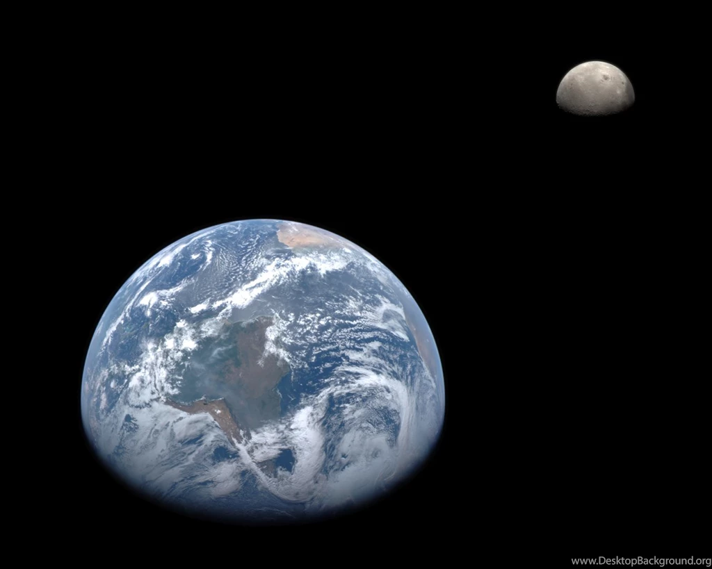Earth And Moon From MESSENGER Wallpapers
