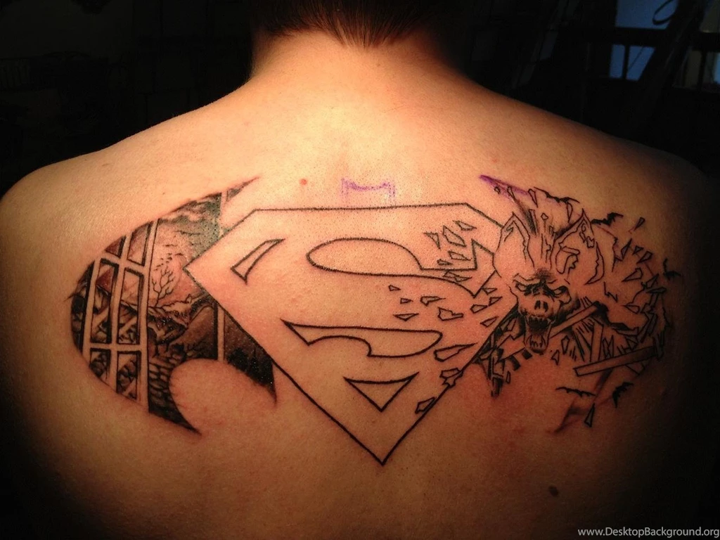Wallpapers Funny Supeman Tattoo   1280 X 960   Strange Funny Weird ...