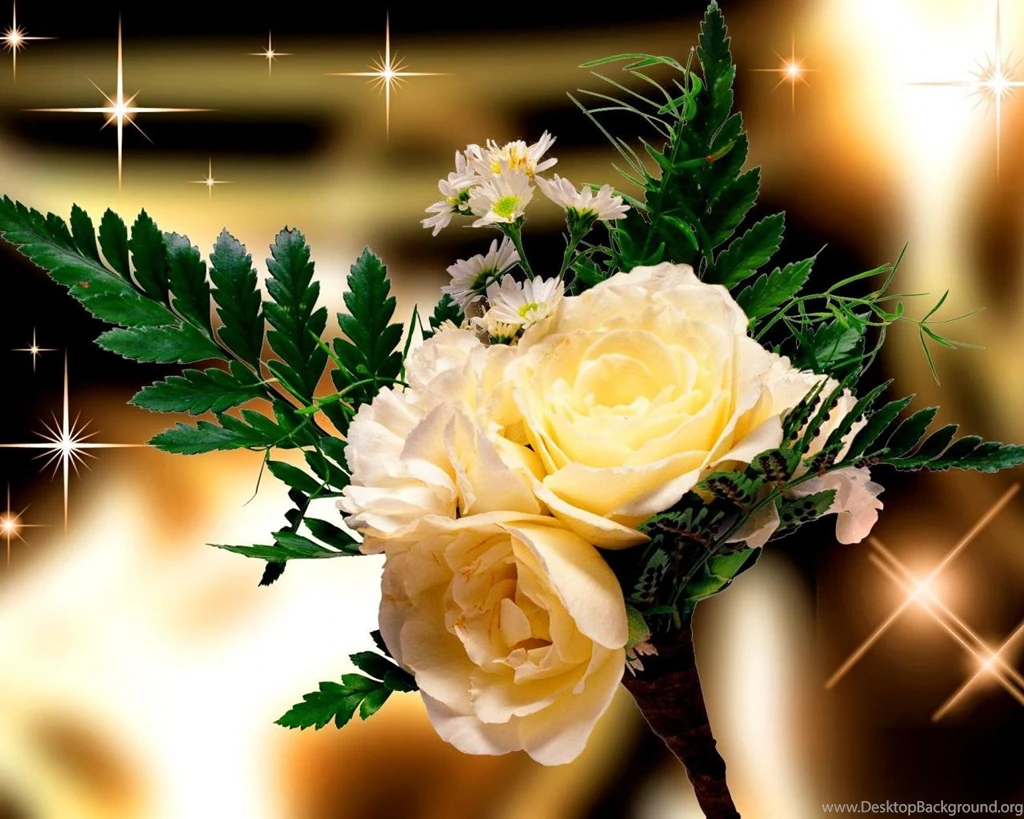 Bouquet Of Yellow Roses Wallpapers   (
