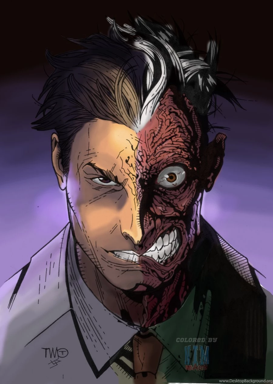 Two Face Colored By NimeshMorarji On DeviantArt