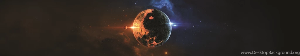 Cg Space Scene Triple Screen Wallpapers