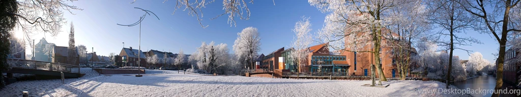 Triple Screen Multi Monitor Multiple Winter Hiver Landscape ...