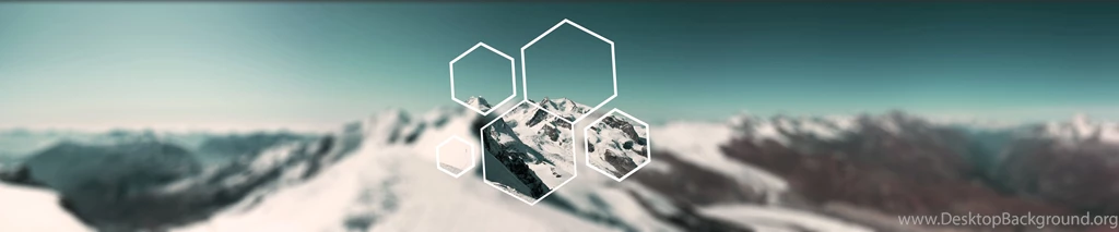 Landscape, Hexagon, Blurred, Triple Screen Wallpapers HD