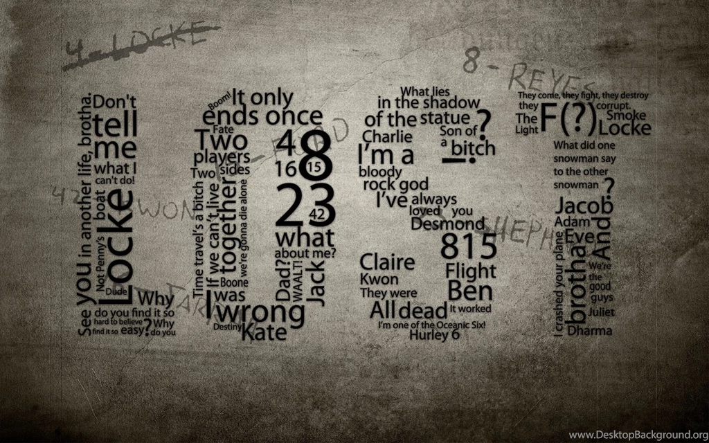 Wallpapers Lost, TV Series, Typography, Text Desktop Wallpapers ...