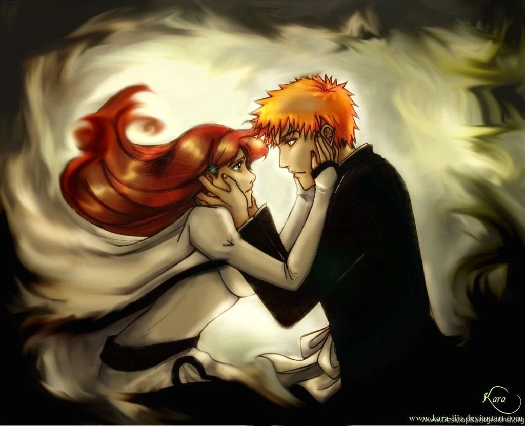 Download Bleach Kurosaki Ichigo Inoue Orihime Wallpapers