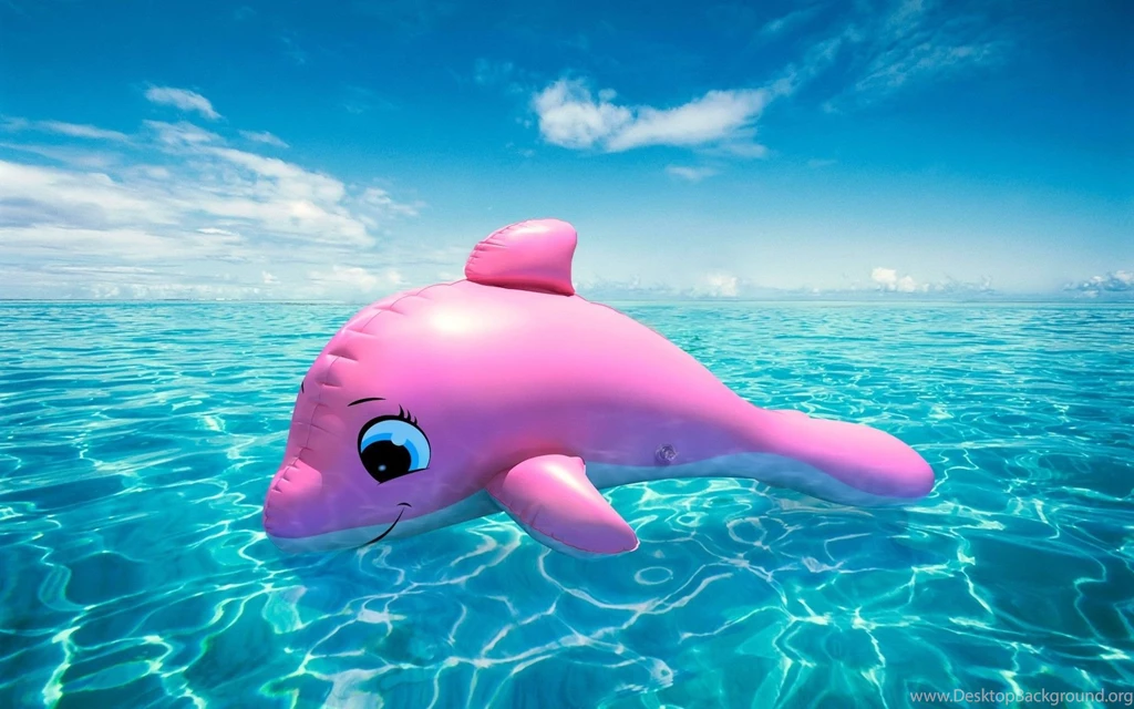 Gallery For Cute Pink Dolphins Wallpapers