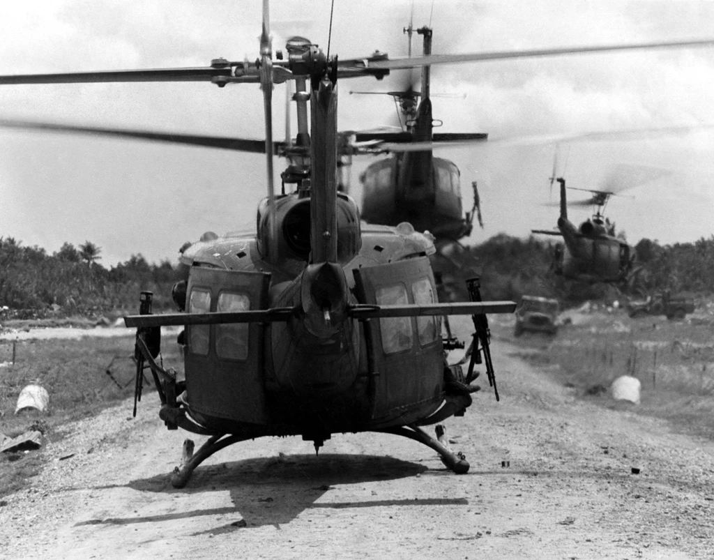 Bell UH 1 Iroquois Huey Vietnam Helicopter Military Art Wallpapers ...