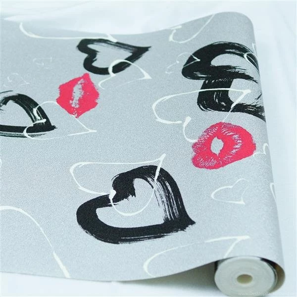 Wallpapers Galore Online Store. Hearts And Kisses Wallpapers 10m Roll