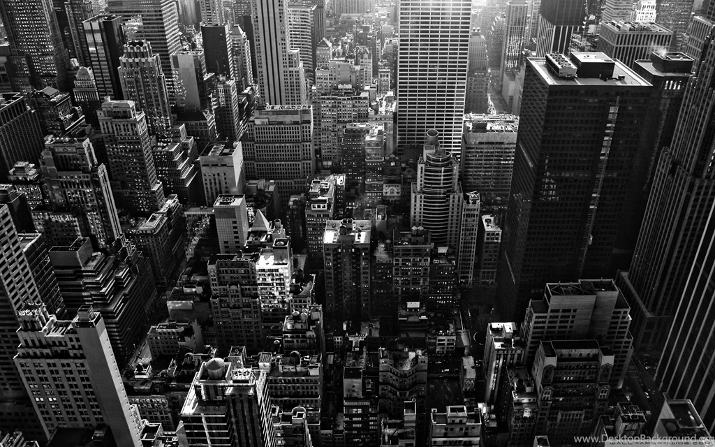 New York, City, Architecture, Black And White Image Wallpapers