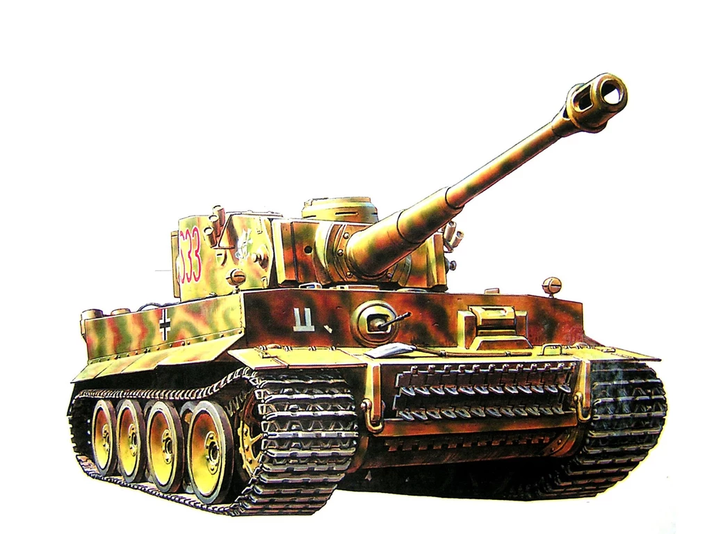 Wallpapers Painting Art Tanks PzKpfw VI Tiger Army Image