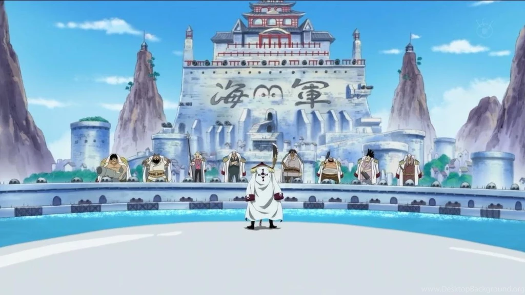 One Piece Wallpaper: Whitebeard VS Marine One Piece Wallpapers