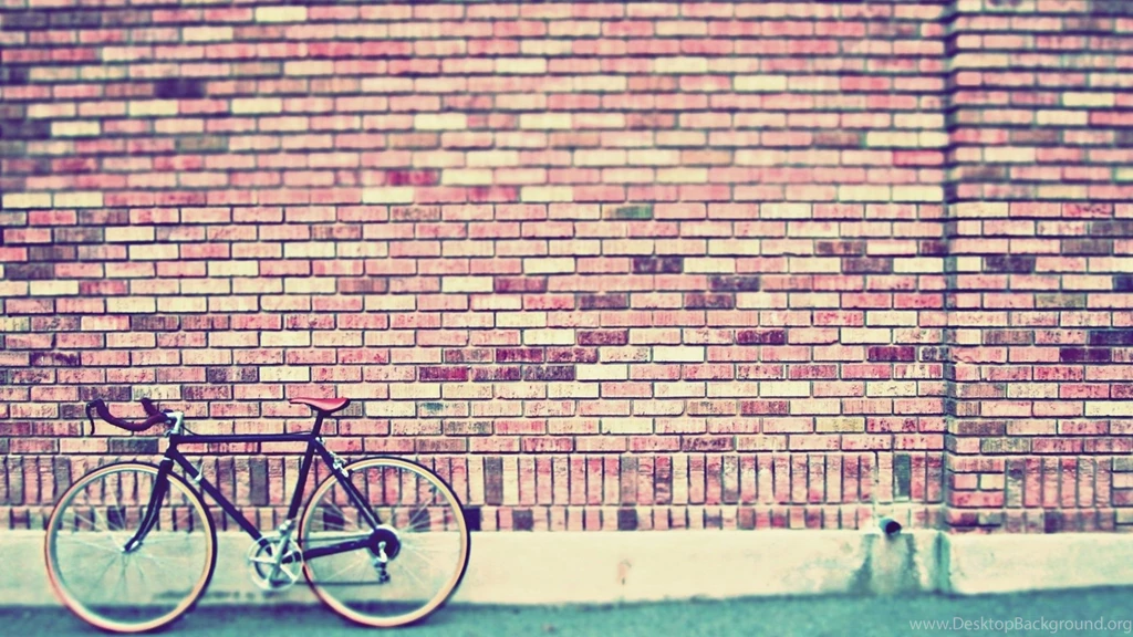 Bicycle By A Brick Wall Widescreen Wallpapers