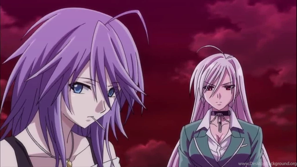 Akashiya Moka Rosario To Vampire Shirayuki Mizore Wallpapers ...