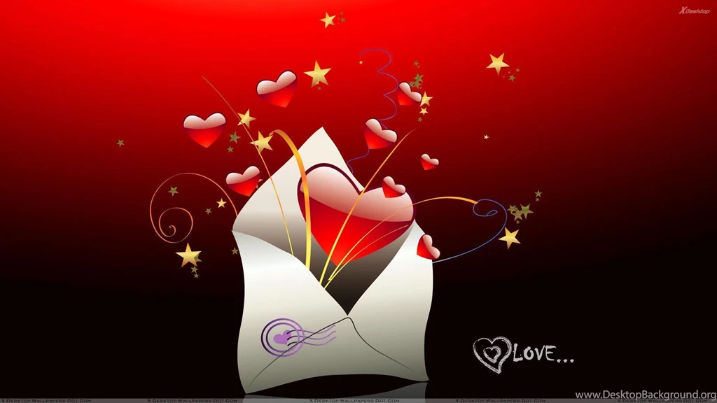 Red Heart With Black Backgrounds Wallpapers Cave