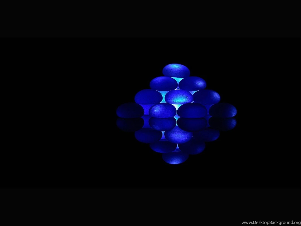 Black Backgrounds Blue Diamond Ellipses HD Wallpapers