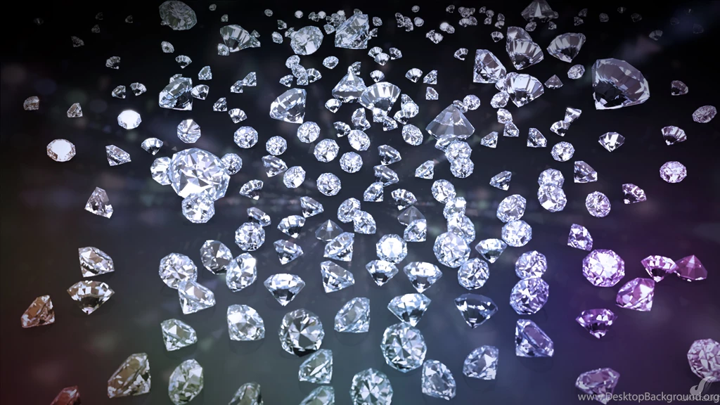 Falling Blue Diamonds Backgrounds