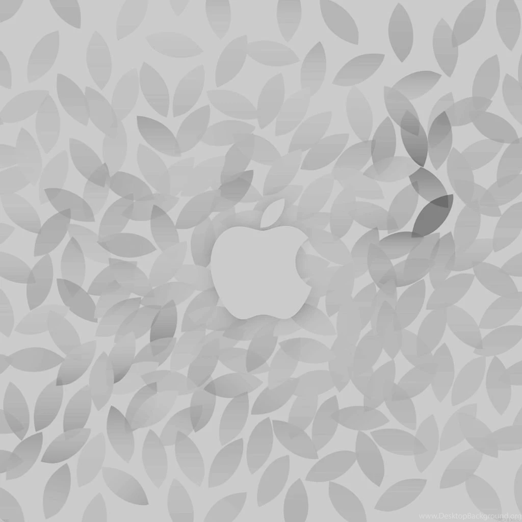 Apple In Fall White Pattern iPad Wallpapers Download