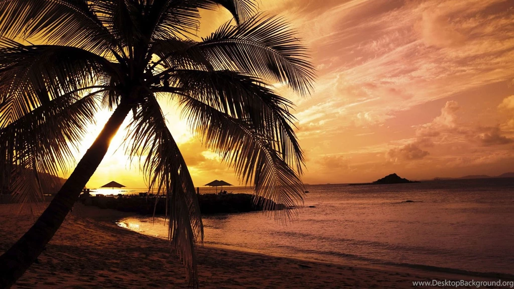 Twilight At Beach HD Widescreen Wallpapers