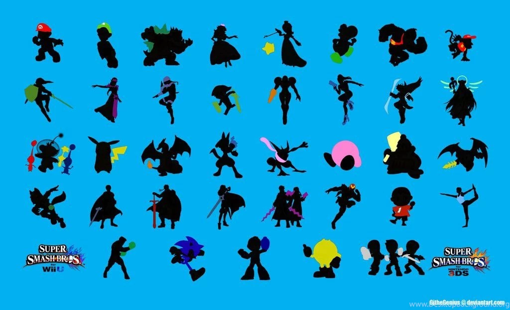 Super Smash Bros. Wii U/3DS Logo Wallpapers