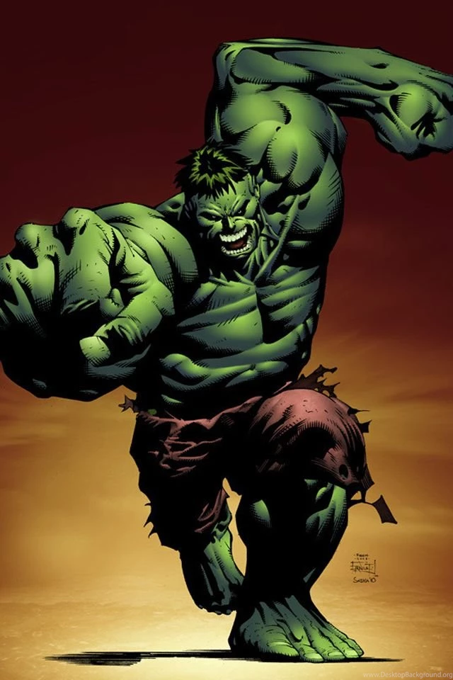 Hulk I4 Drawns Cartoons Wallpapers For iPhone Download Free