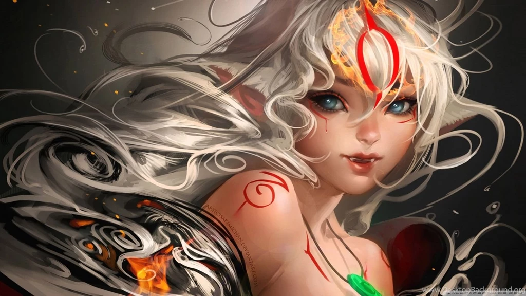 Okami Amaterasu HD Desktop Wallpapers : Widescreen : High ...
