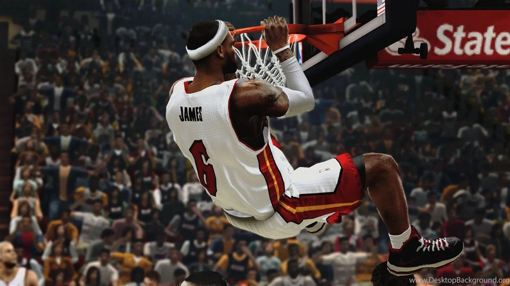 LeBron James Dunking, NBA 2K14   1600x900   Wallpapers