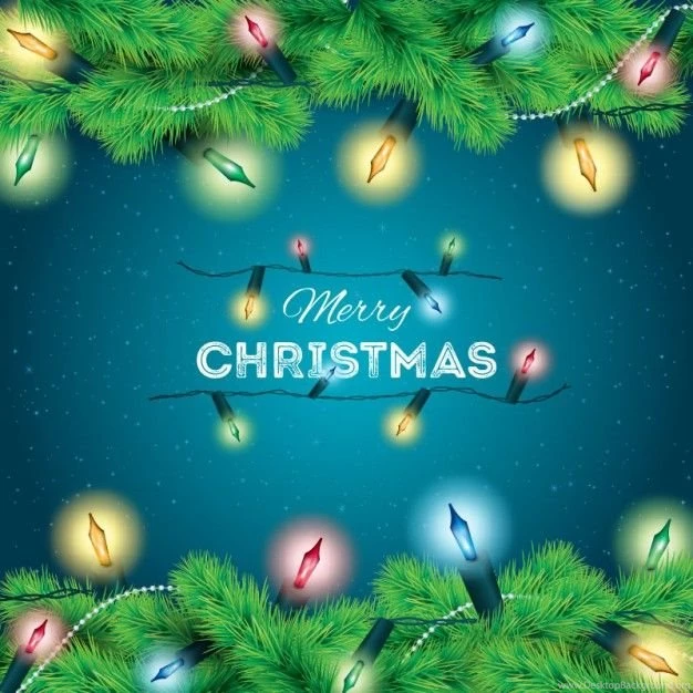 Colored Christmas Lights Backgrounds Vector