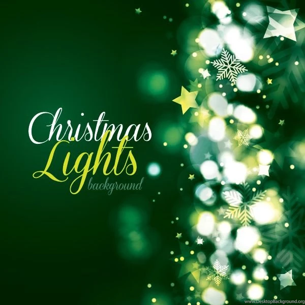 Christmas Lights Backgrounds Vector Graphic — Celebration