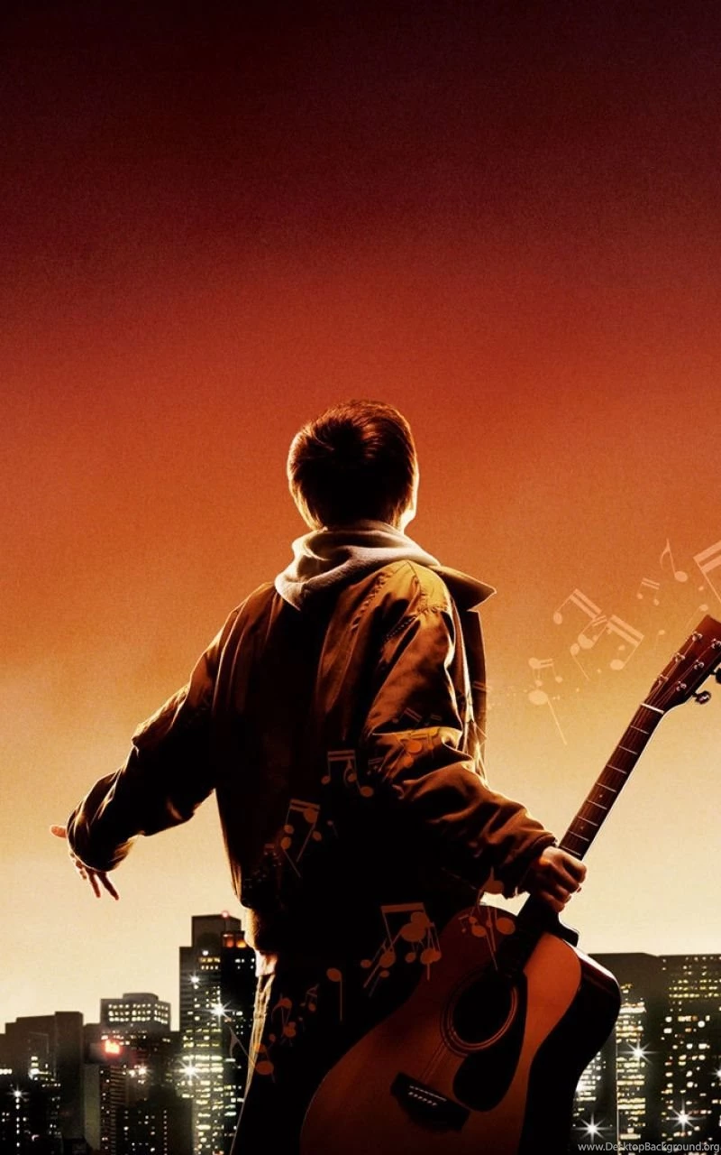 Download Wallpapers 800x1280 August Rush, Guy, Music, Play, City ...