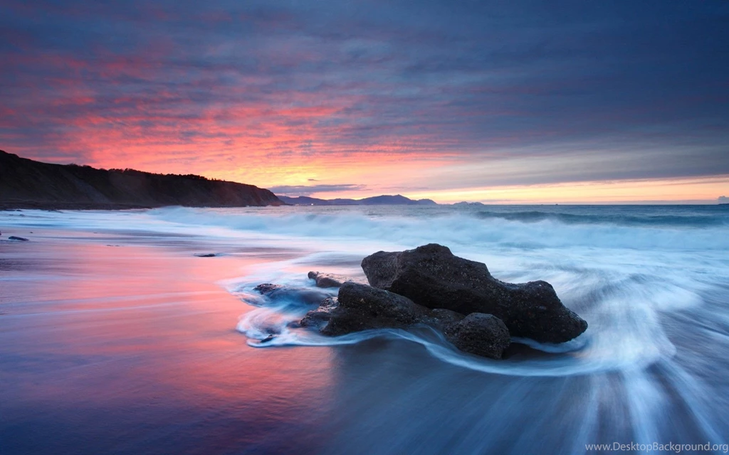 Sunset Beach Seascapes Wallpapers