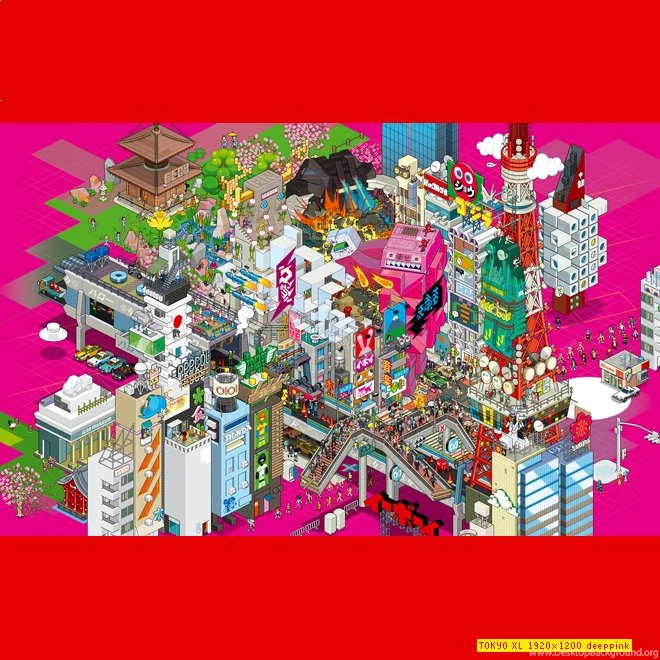 EBoy Shop World Tokyo Digital Wallpapers XL