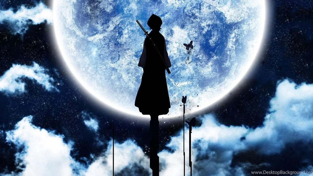 Bleach Moon Silhouettes Kuchiki Rukia Wallpapers