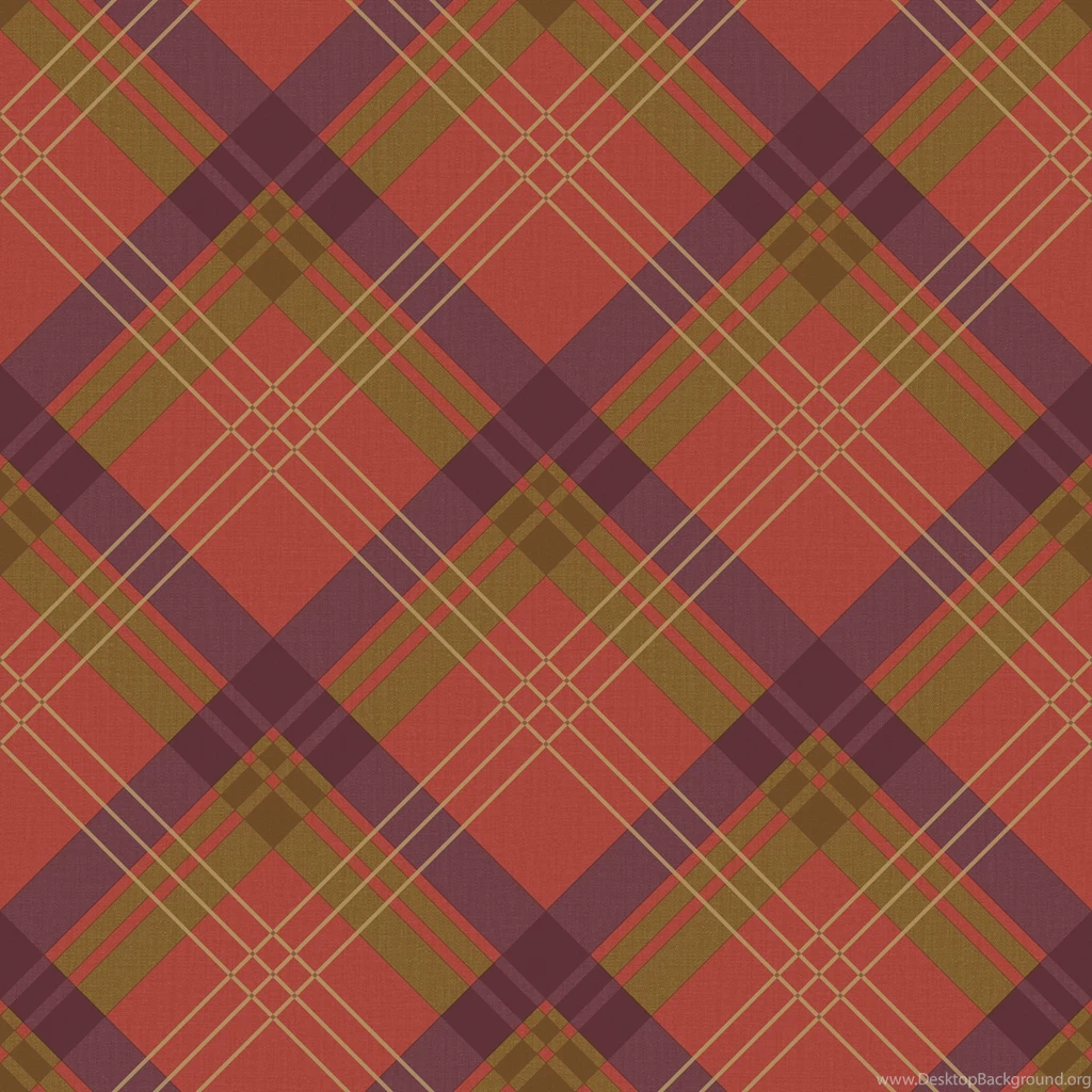 Fairburn Red/Plum Tartan Check Wallpapers