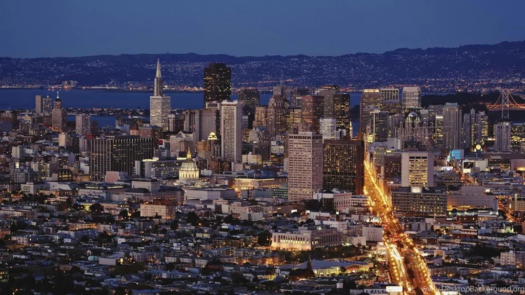 Skylines San Francisco Twin Peaks Dusk Wallpapers