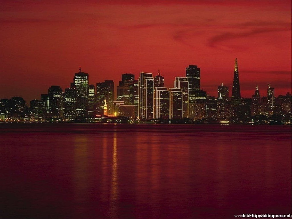 Skyline From Treasure Island San Francisco, California At ...