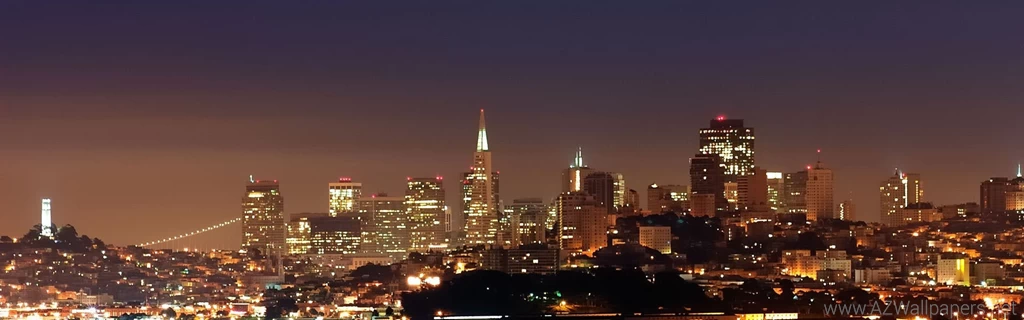 Download Wallpapers 3840x1200 San   Francisco, Skyline, Night ...
