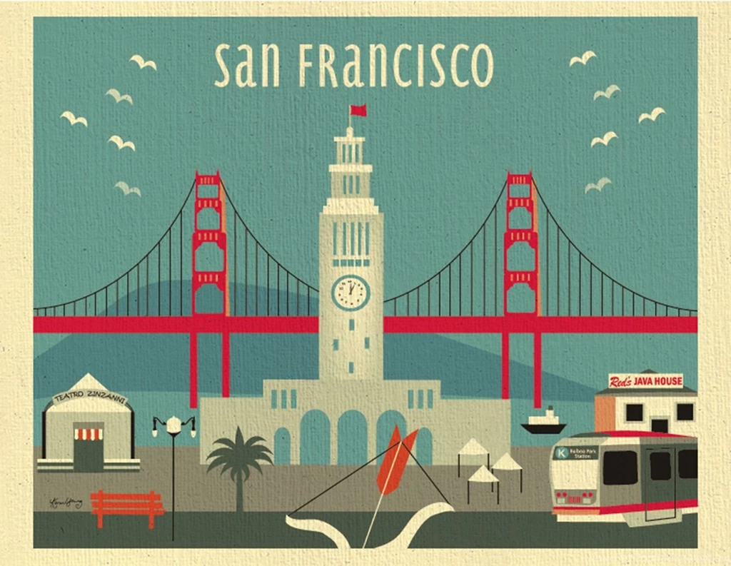 Popular Items For San Francisco Art On Etsy