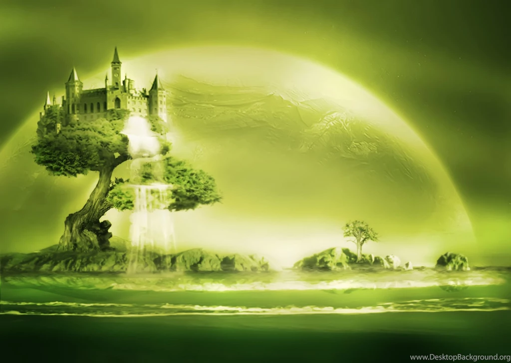 Green Fantasy Tree Wallpapers ⋆ EFondos.com