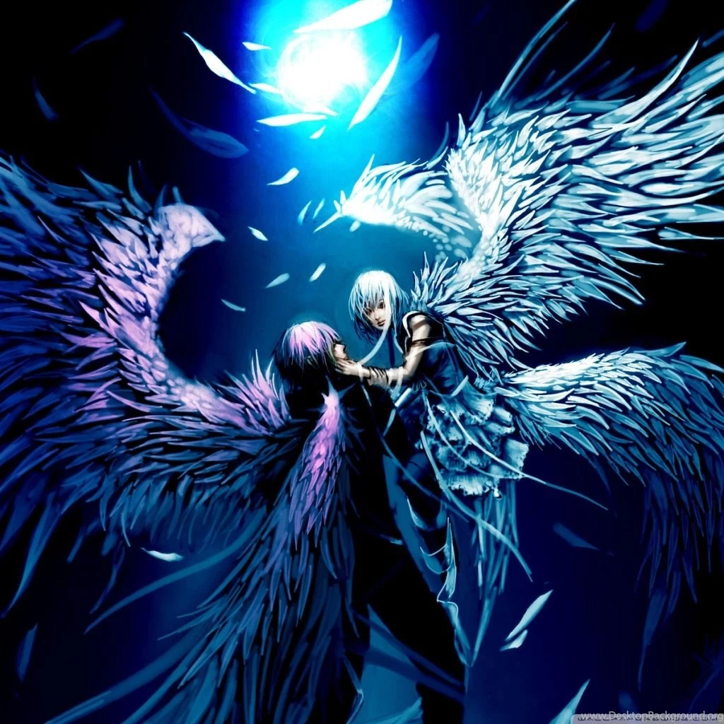 Two Angels Love Anime HD Desktop Wallpapers : High Definition ...