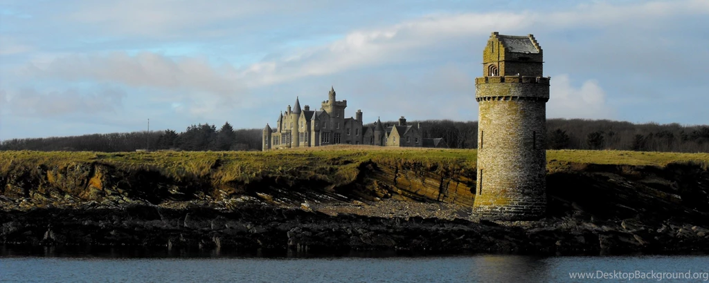 Medieval: Balfour Castle Dual Monitor Tower Scotland Water Orkney ...